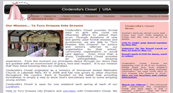 Desktop Screenshot of cinderellasclosetusa.org