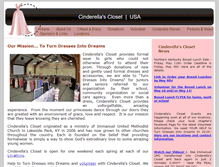 Tablet Screenshot of cinderellasclosetusa.org
